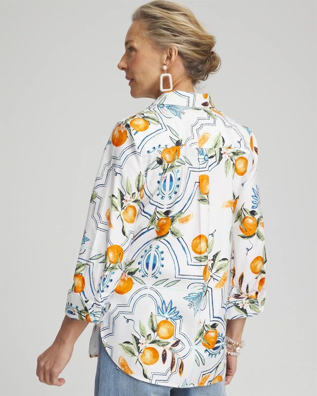 No Iron Stretch Tropical Shirt - image 3